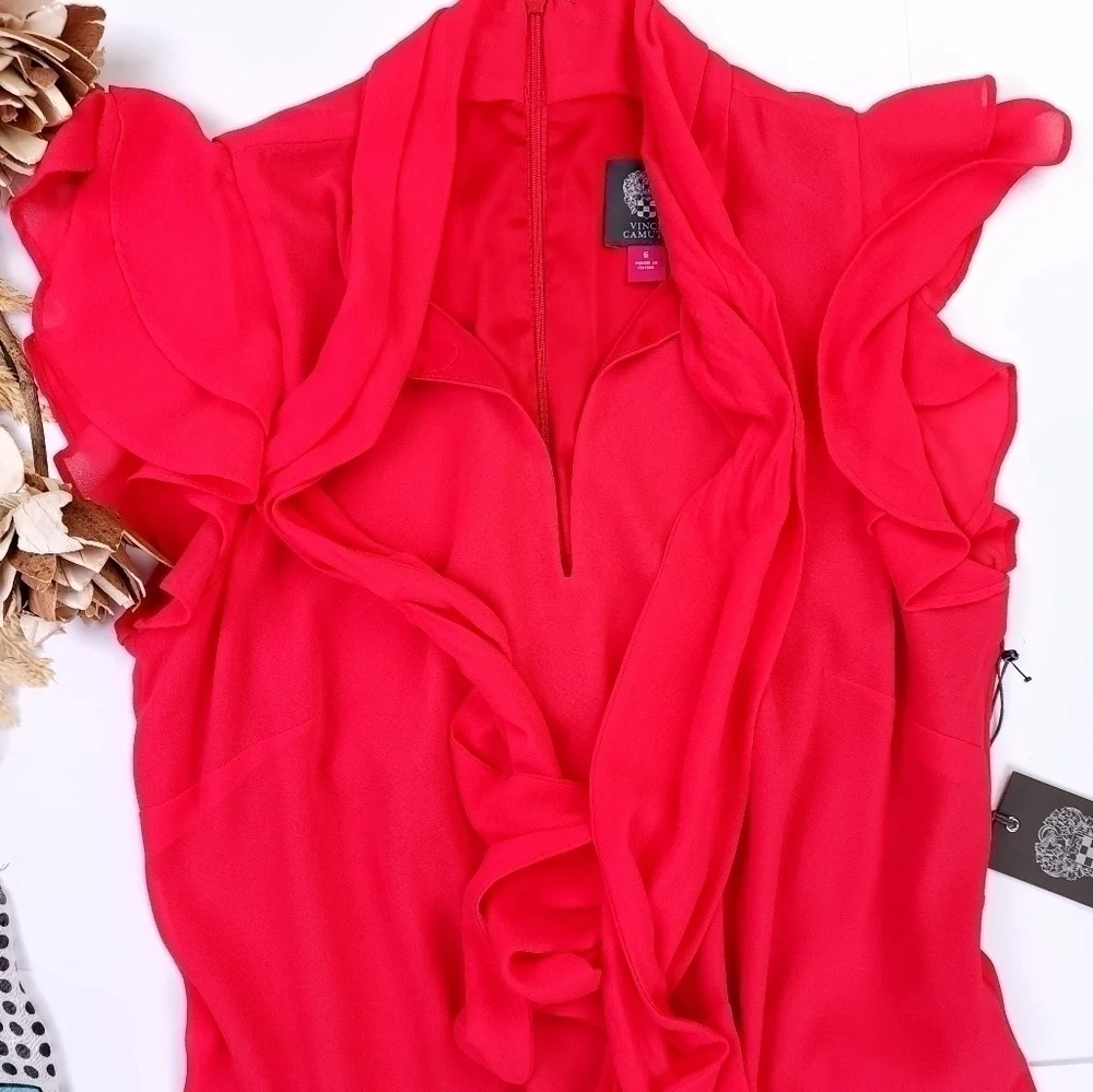 New Vince Camuto Pink Dress Sz 6 - Picture 7 of 10